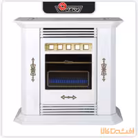 بخاری دودکش دار ایران شرق مدل 22000 (بنیامین CH220) طرح مدرن سفید