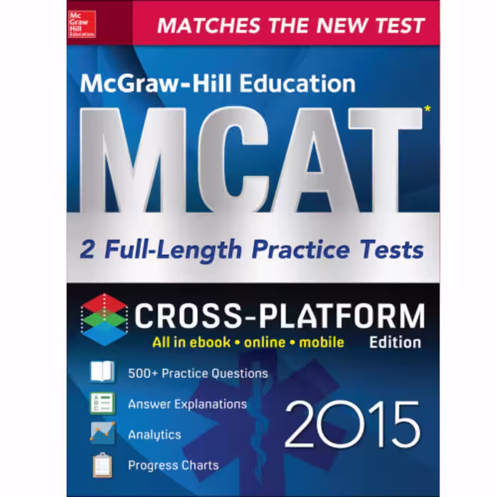 کتاب MCAT - 2-Full-length Practice Tests 2015, Cross