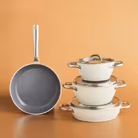 سرویس قابلمه 7 پارچه کاراجا Refika Birgul Swiss Crystal سفید