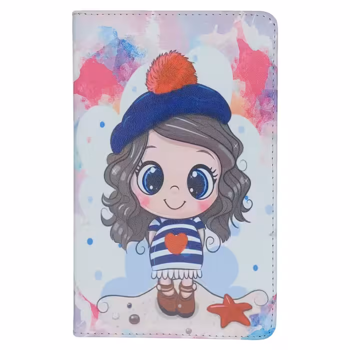 کیف کلاسوری مدل دختر زیبا مناسب برای تبلت سامسونگ Galaxy Tab A 8.0 2019 T290 / T295 | دیجی قاب دونی