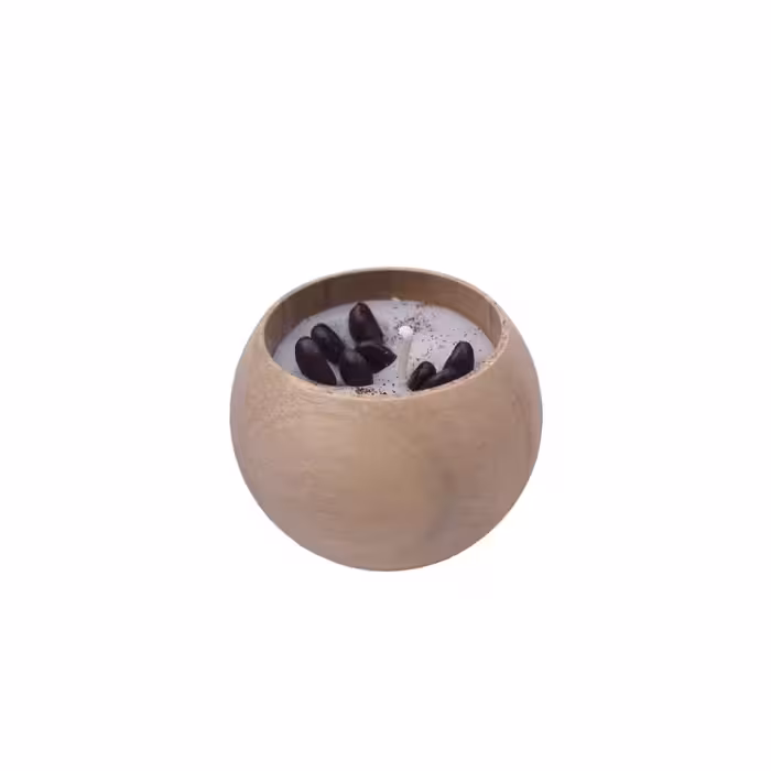 شمعدان چوبی پیاله ای کد WD5864