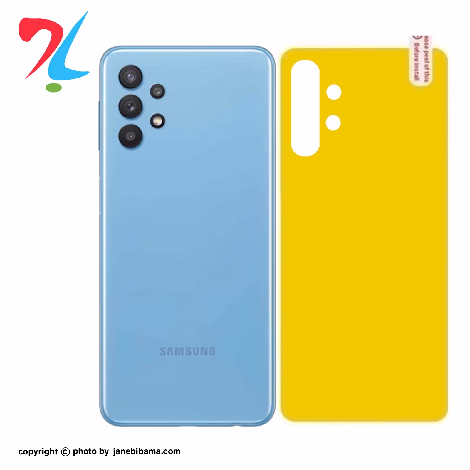 برچسب محافظ پشت گوشی سامسونگ galaxy a52
