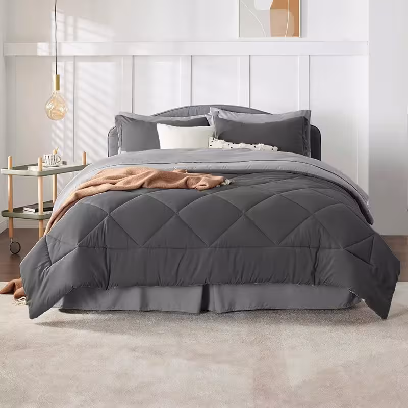 روتختی میکرو هتلی ساده رنگی طوسی تیره طوسی روشن