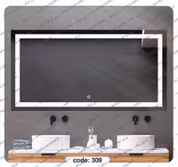 آینه دکوراتیو مدرن، برند زرین نیک، کد AD108