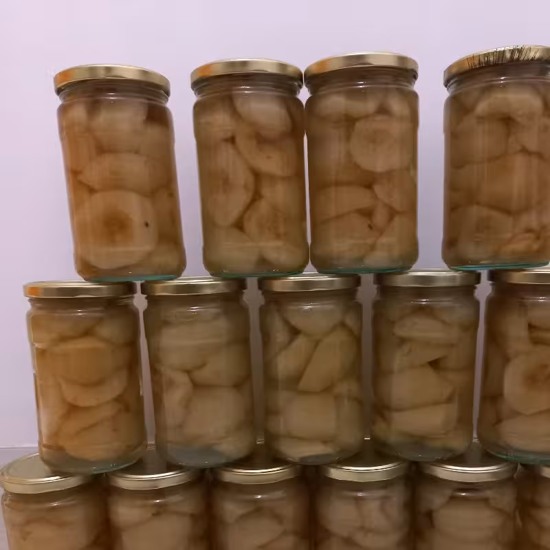 کمپوت گلابی نمونه شیشه ای 1 کیلویی