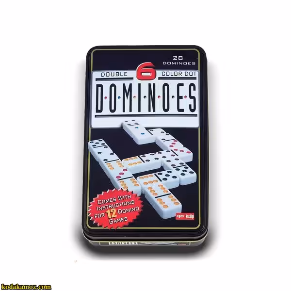 دومینو نقطه جعبه فلزی