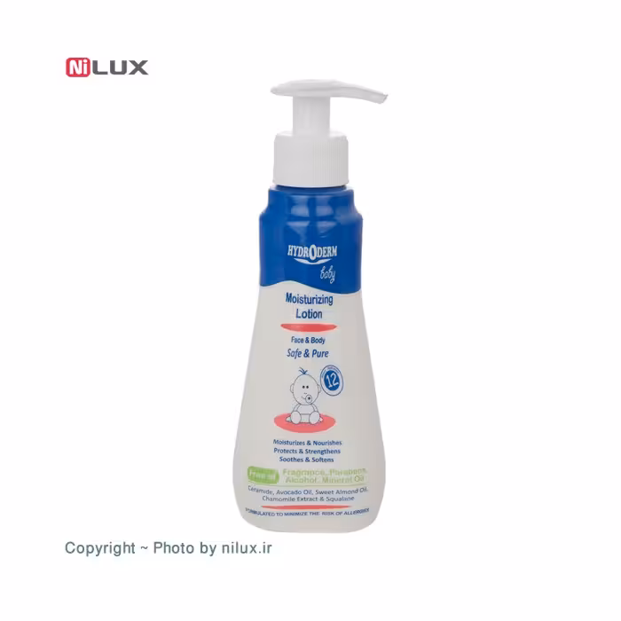لوسیون صورت و بدن کودک هیدرودرم وزن 200 گرم