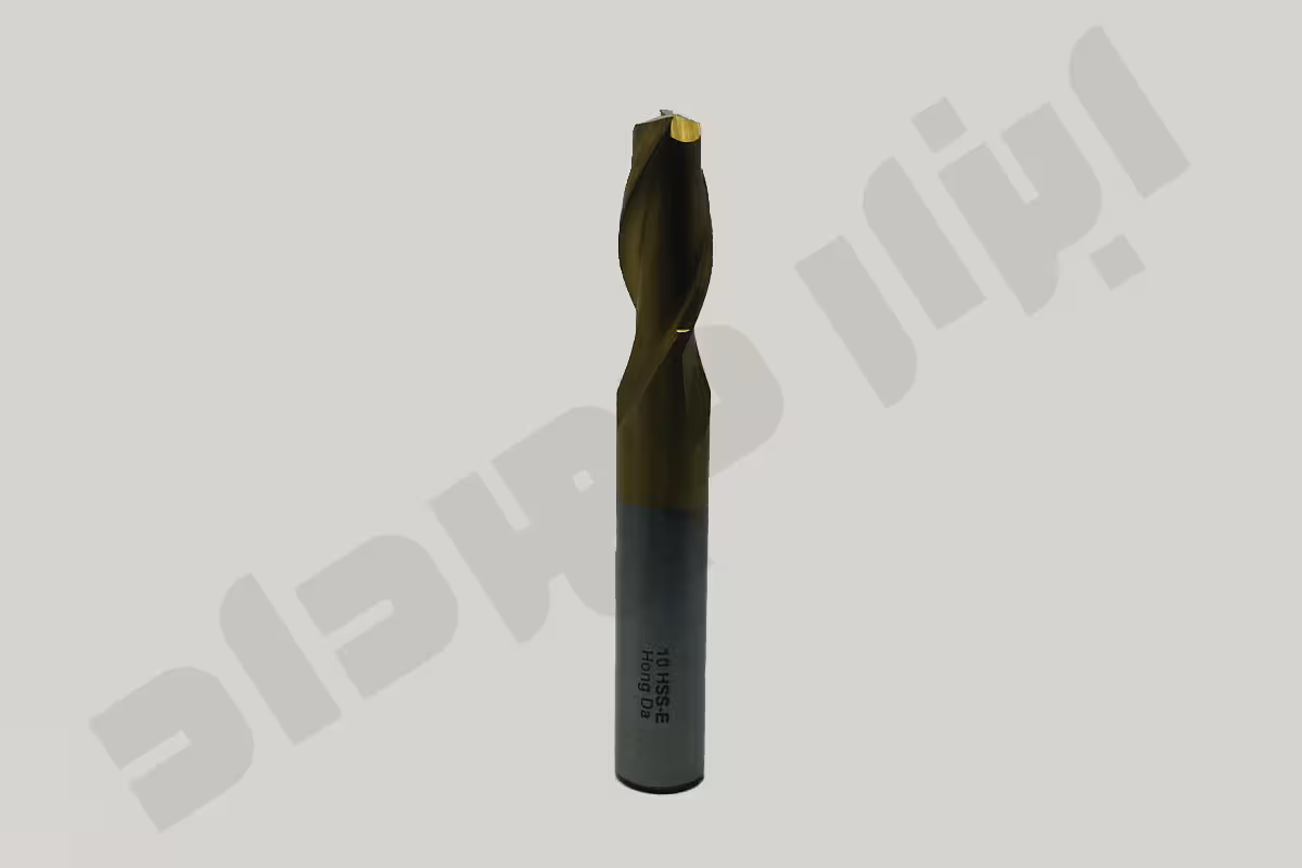 فرز انگشتی 2 پر طلایی سایز 10 میلیمتر HSS-E برند HongDa