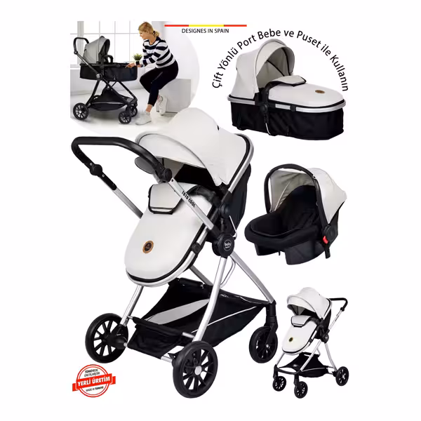 کالسکه کودک بیبی هوم Baby Home مدل 1010 Qool رنگ طوسی