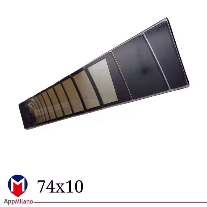شیشه بخاری آزمایش size 74x13