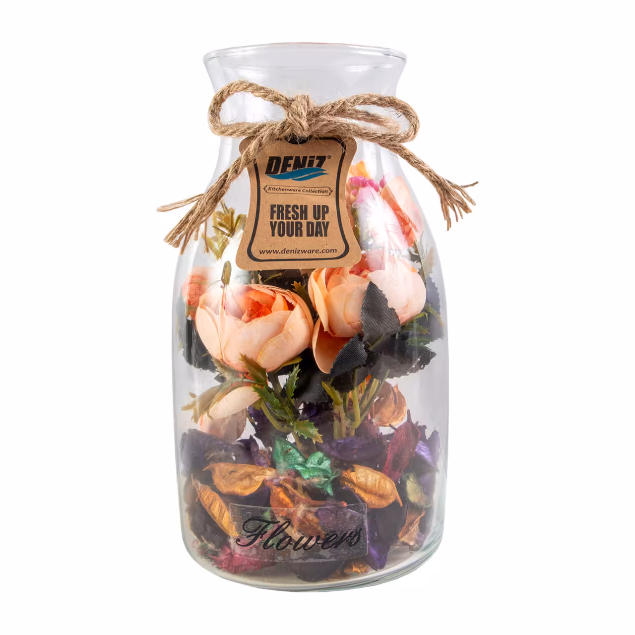 گلدان شیشه ای دنیز