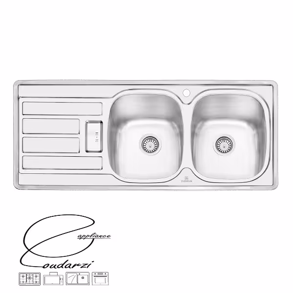 سینک پرنیان استیل مدل PS1201 توکار