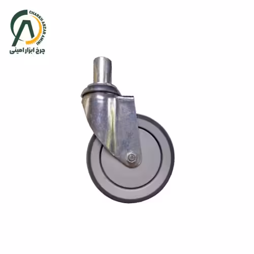 چرخ بیمارستانی پی وی سی پینی گردان قطر 125 میلی متر