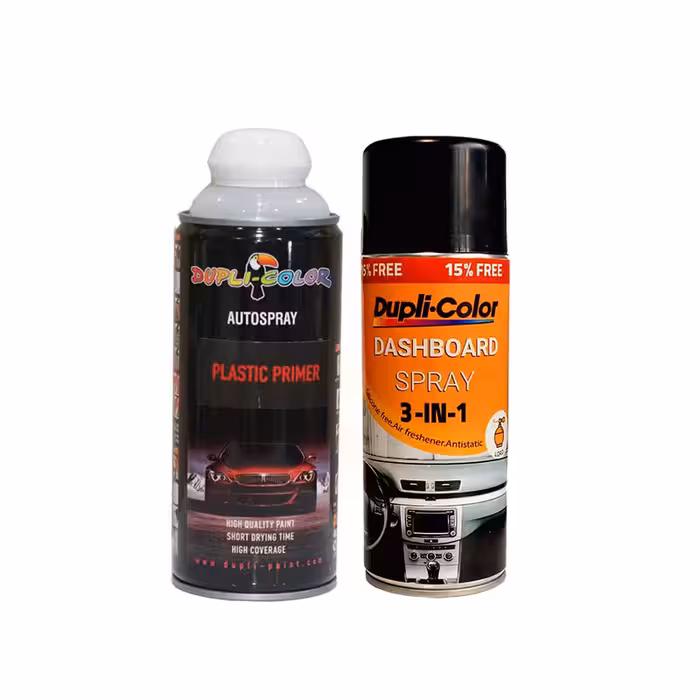 اسپری پولیش و خوشبوکننده داشبورد و آستر پلاستیک دوپلی کالر مدل d2 رایحه لورد حجم 400 میلی لیتر مجموعه 2 عددی