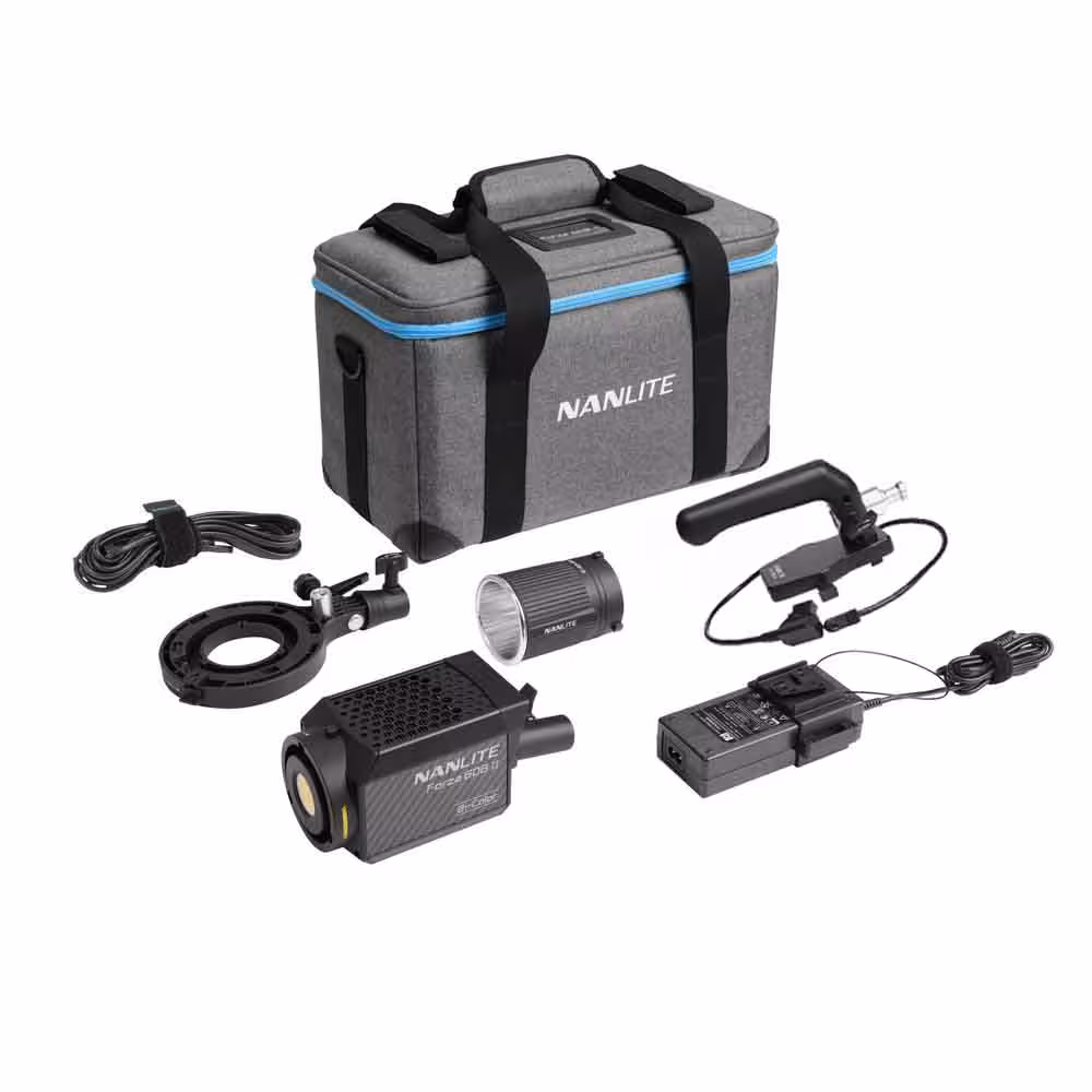 نور ثابت نانلایت Nanlite Forza 60B II به همراه گریپ باتری و تبدیل بوئنز