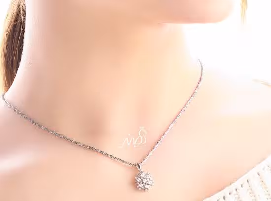 💍نیم ست جواهری  دونه برف مرواریدی با طراحی ژورنالی نقره عیار 925 (N_4055)