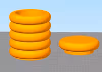 مدل سه بعدی شات شمع حلقه ای (STL)