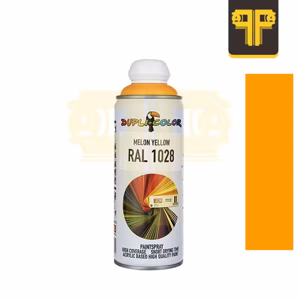 اسپری رنگ زرد کاترپیلایی رال دوپلی کالر کد Dupli-Color RAL 1028