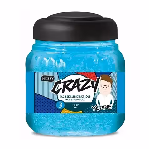 ژل موي خيس Yuppie سري Crazy شماره 3 هوبی 150 ميل