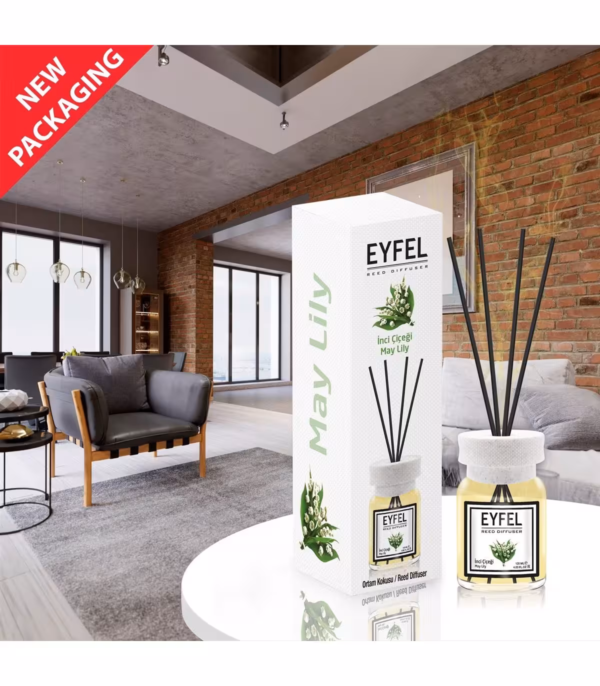 خوشبو کننده هوا EYFEL ایفل رایحه گل مروارید May Lily – حجم 120 میلی لیتر اصل ترکیه(original)