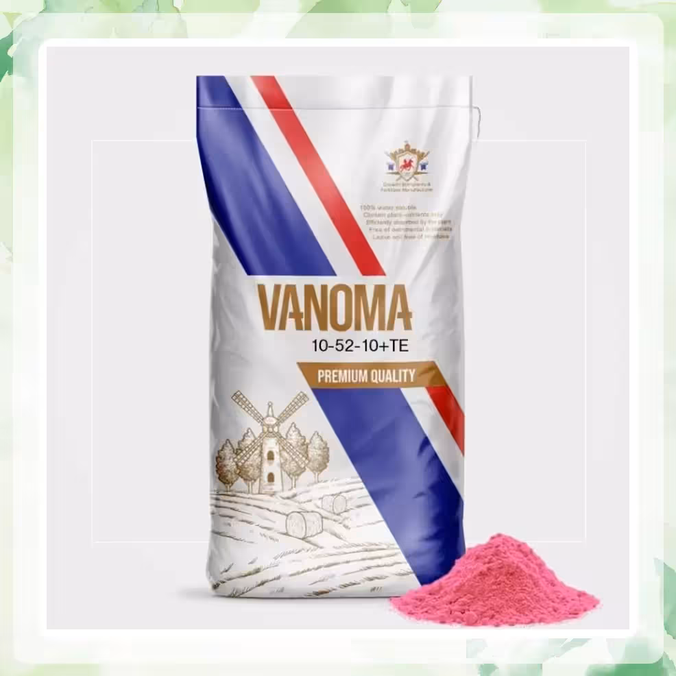 کود 10 52 10 وانوما با عناصر ماکرو و میکرو ده کیلویی