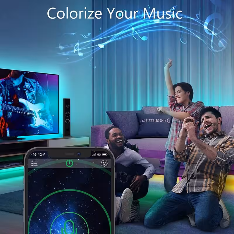 نوار RGB بلوتوث 10M نوار LED (2×5 متر)