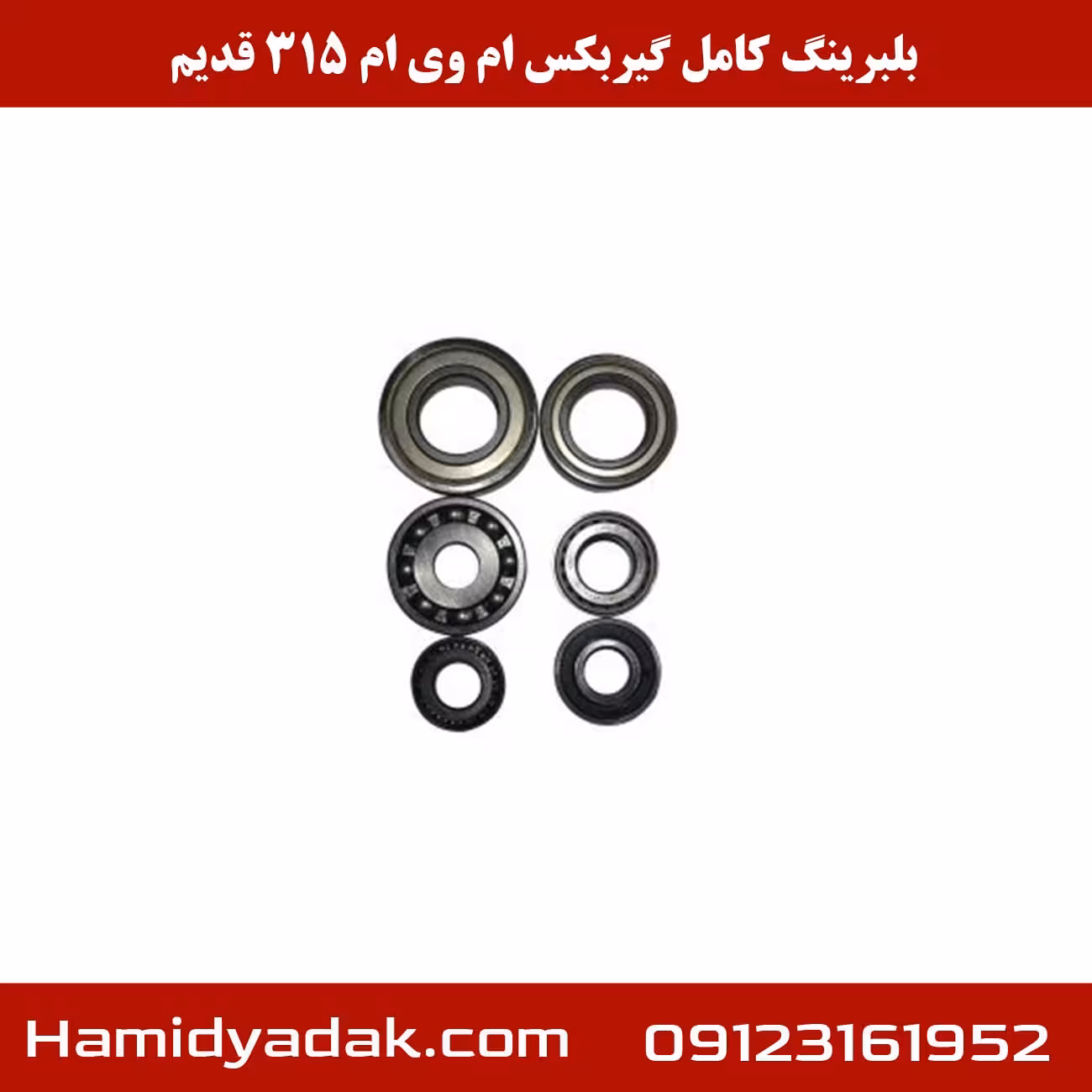 بلبرینگ کامل گیربکس ام وی ام 315