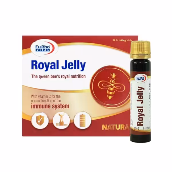 ویال خوراکی رویال ژلی یوروویتال | همراه با ویتامین سی برای تقویت ایمنی و انرژی بدن