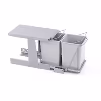 سطل زباله دو مخزنه کوچک درب باز شو (24 لیتری) – آکو/Ako