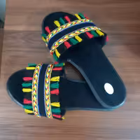 صندل روفرشی زنانه گلدار 