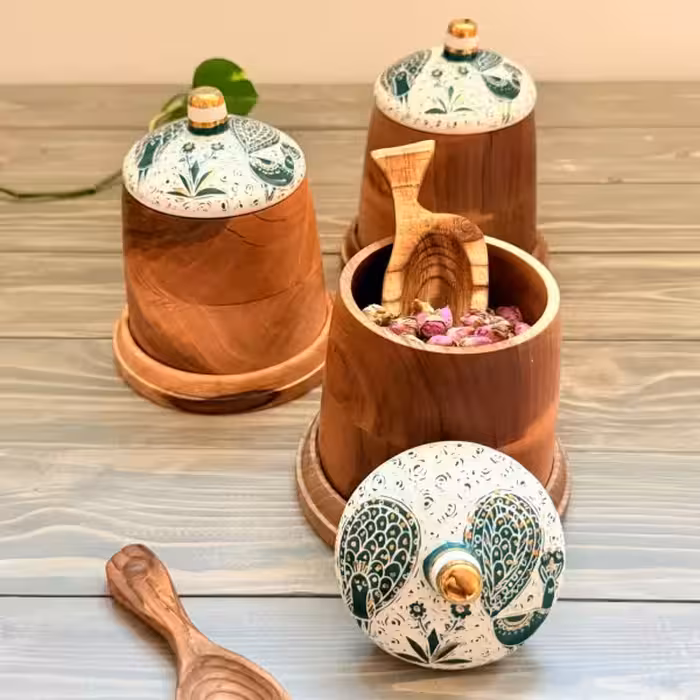 پاسماوری مخروطی چوبی مهر سایز بزرگ طرح 1