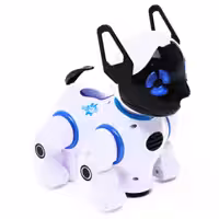 اسباب بازی سگ رباتی کنترلی و موزیکال باتری خور مدل 2629-T9B (سفید رنگ)