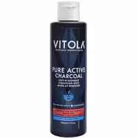 ژل آرایش پاک کن ویتولا زغال فعال ضد جوش سرسیاه مدل Pure Active Charcoal