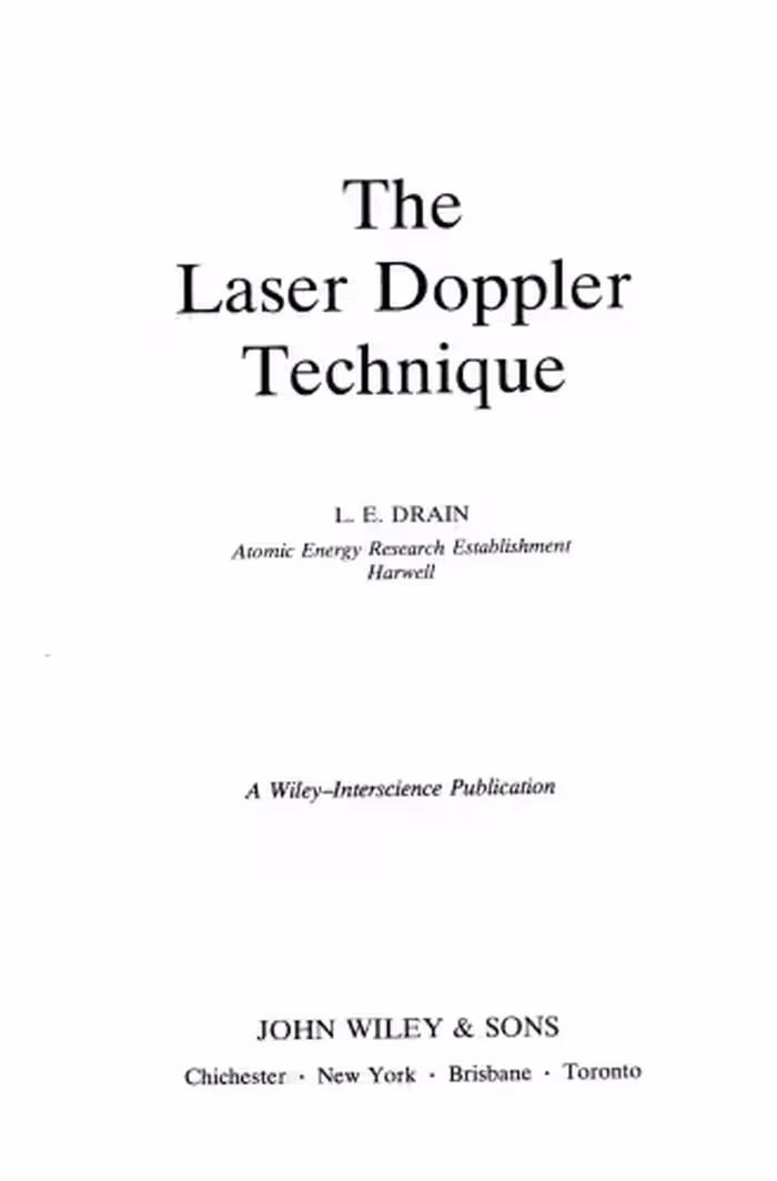 خرید و دانلود نسخه کامل کتاب The Laser Doppler Technique