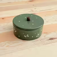 شکلات خوری گرد کوچک مجموعه اقاقیا رنگ سبز