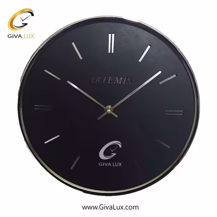 ساعت دیواری اورجینال آرتمیس آلیاژ فلزی نقره ای| کد رفرنس 19946، مدل: 6015Silver C