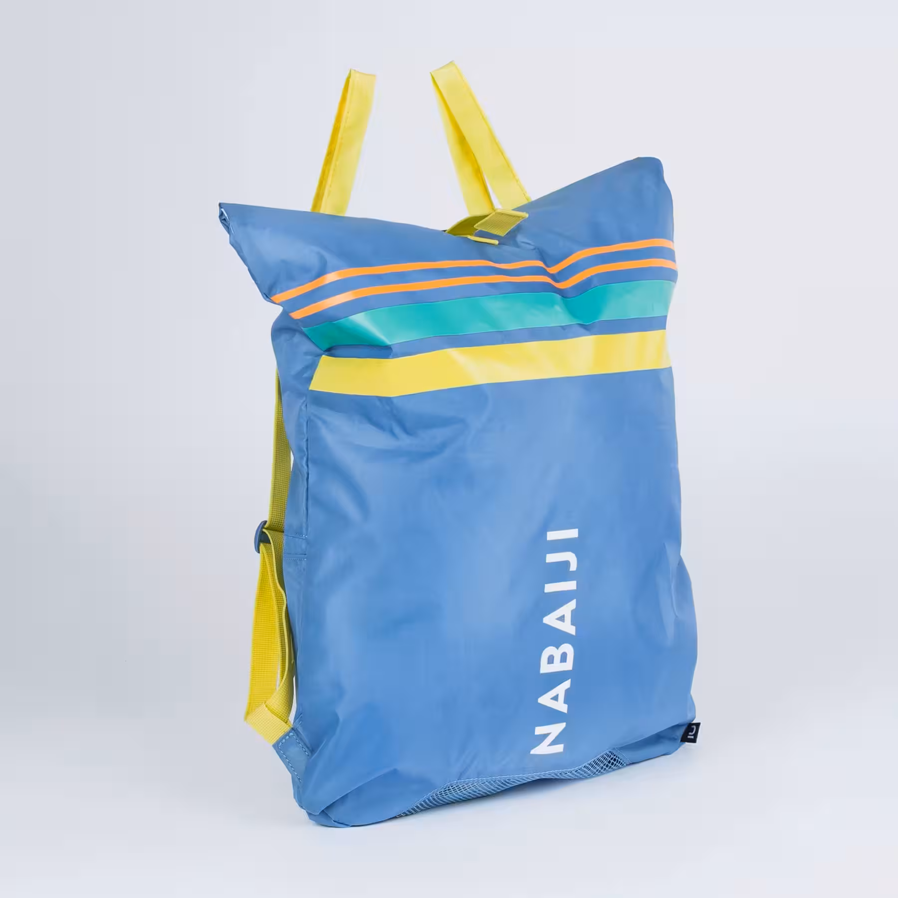 کوله پشتی استخر نابایجی – دکتلون Nabaiji Swimming Backpack – Blue/Striped – Lighty 100
