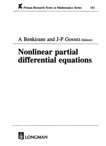 خرید و دانلود نسخه کامل کتاب Nonlinear partial differential equations : (from a conference in Fés)