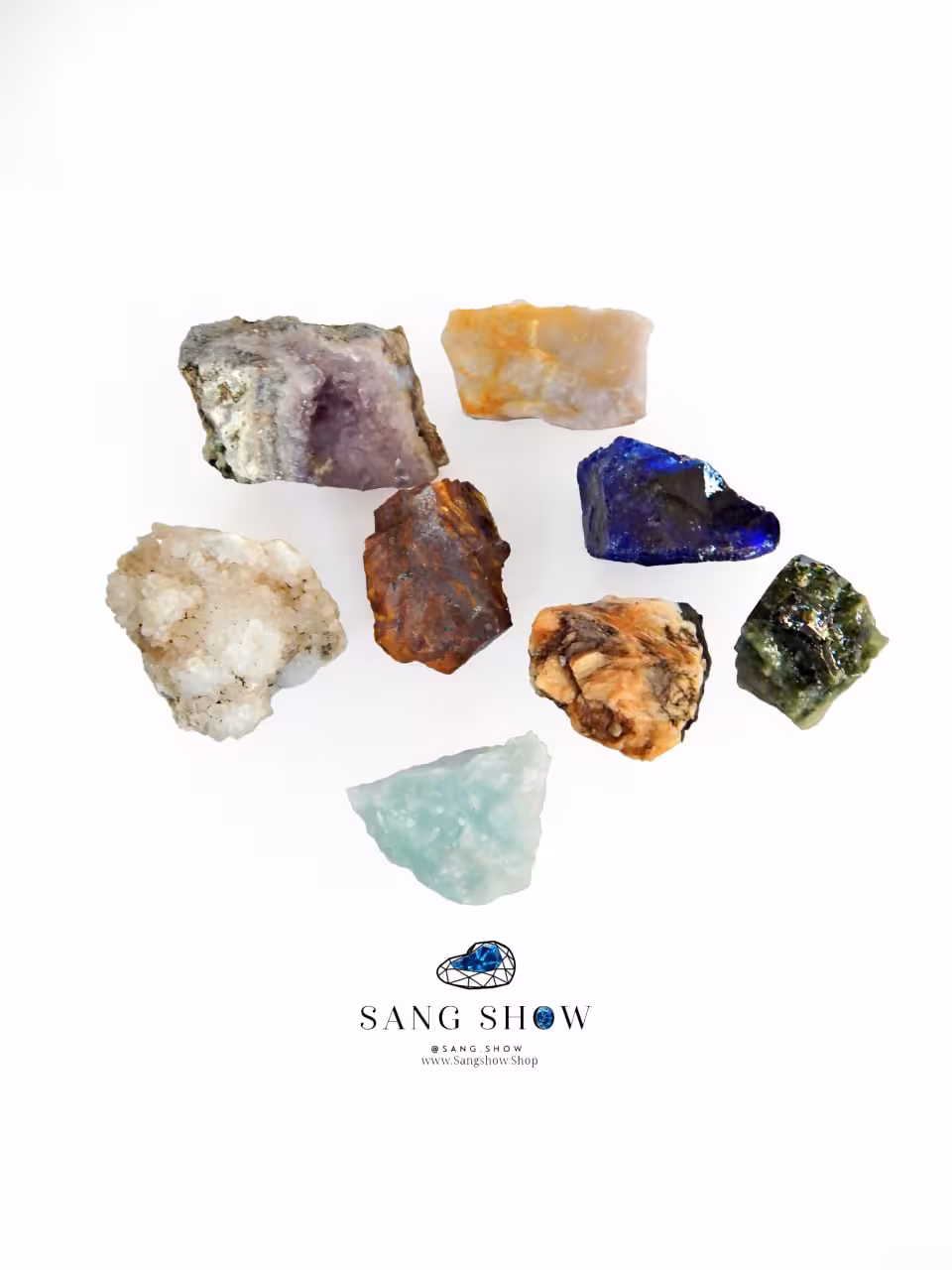 پک سنگ های 7 چاکرا ویژه و اصل و راف pack21