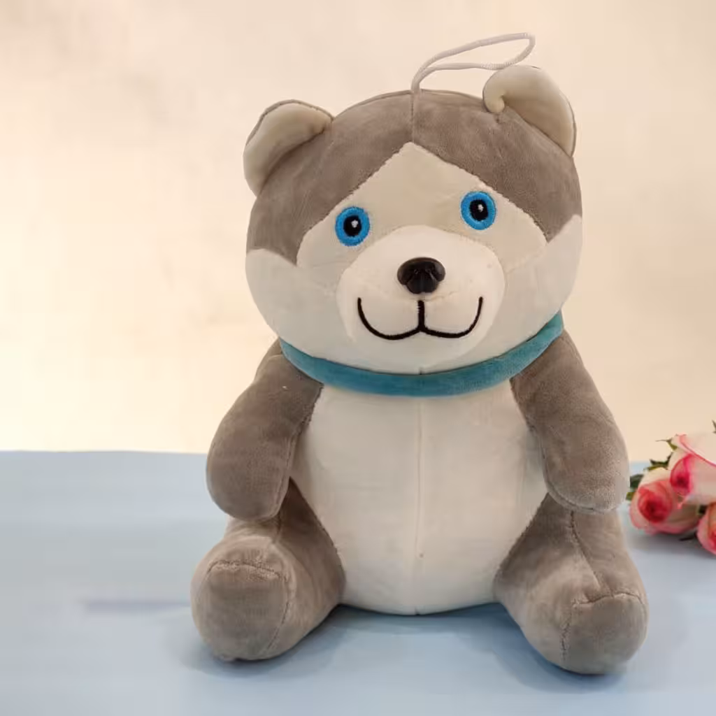 عروسک سگ هاسکی قلاده آبی در اراک و مرکزی