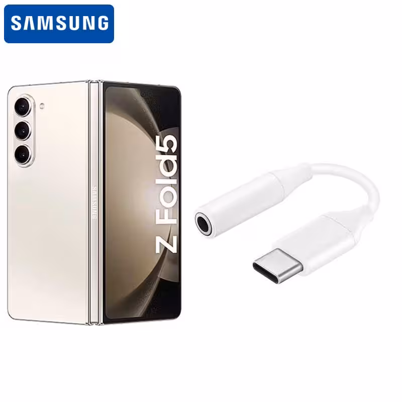 مبدل تایپ سی به جک 3.5 میلیمتری Z Fold 5 سامسونگ Samsung Type-C Headset Jack Adapter