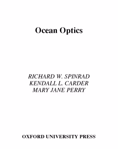 خرید و دانلود نسخه کامل کتاب Ocean Optics (Oxford Monographs on Geology and Geophysics)