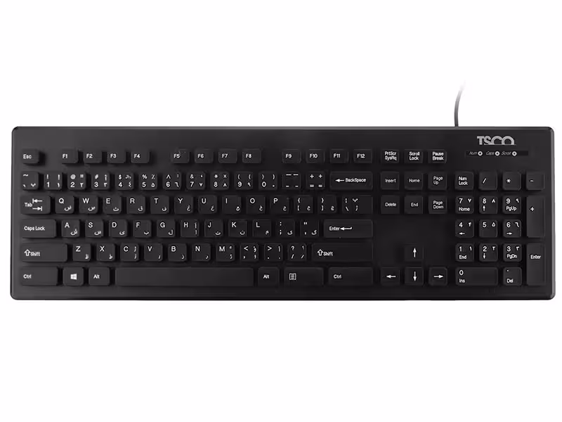 کیبورد حروف فارسی تسکو TSCO TK8022 Keyboard