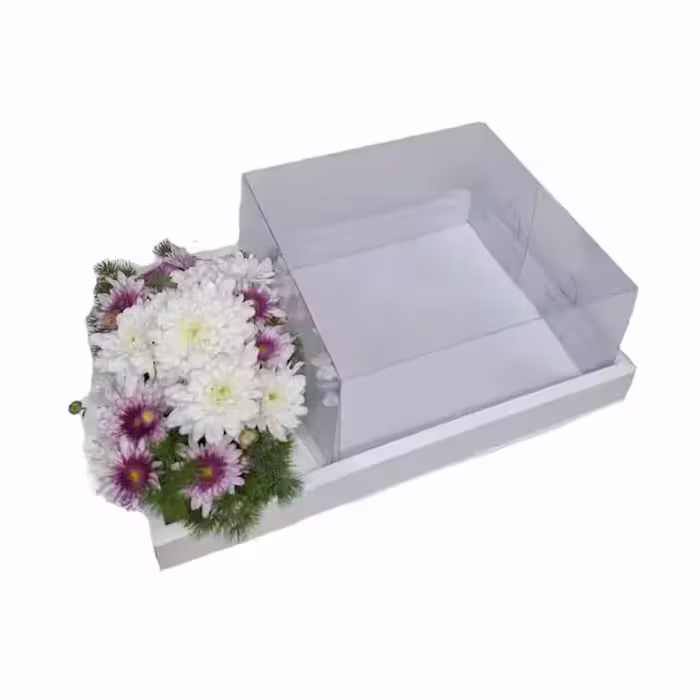 جعبه طلقی کیک و گل سایز 26 در 37 سانت