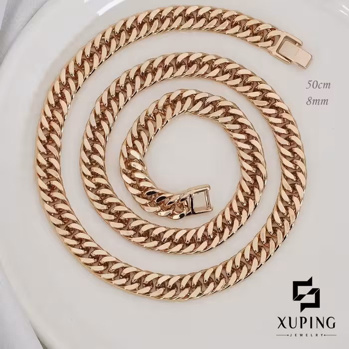 زنجیر کارتیر مردانه ژوپینگ رنگ ثابت تضمینی ضدحساسیت XPG7040