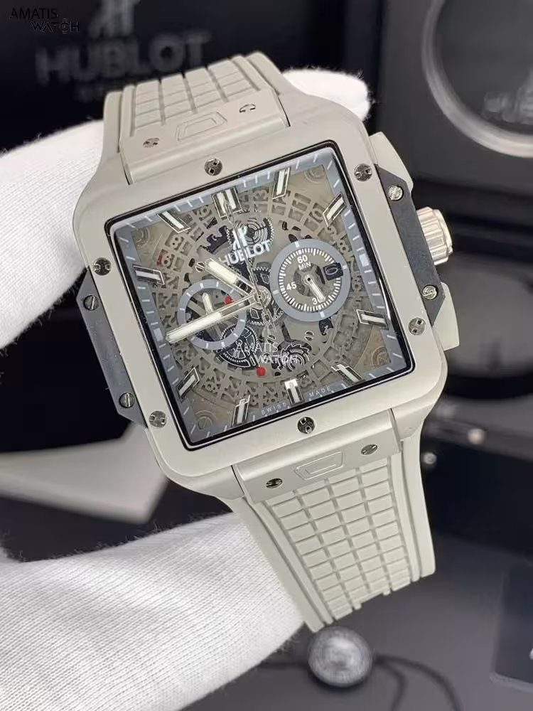 ساعت مچی مردانه هابلوت Hublot Square Bang Unico 6123H