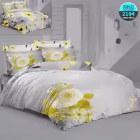 سرویس لحاف روتختی 2 نفره چاپی تنسل برند ترکاز(Turkaz) کد 2104