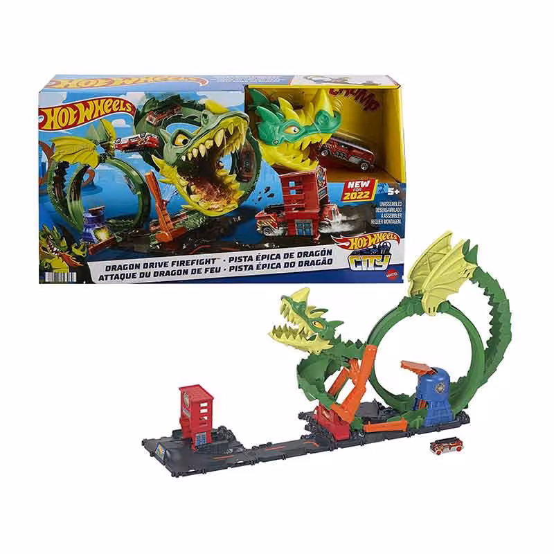 پیست ماشین های Hot Wheels سری City مدل Dragon Drive Firefight