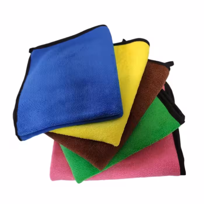 دستمال نظافت آشپزخانه مدل حوله ای تنظیف میکروفایبر کد 40X40 بسته 5 عددی | کالا مکس