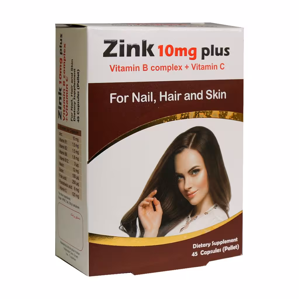 کپسول زینک 10 میلی گرم پلاس | Zink 10 Mg Plus Vitamin B Complex   Vitamin C